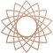 Ekena Millwork Eleanor Wood Fretwork Pierced Ceiling Medallion, Cherry, 20"OD x 7 3/4"ID x 3/8"T CMWP20X20X0375EACH - alternate 1